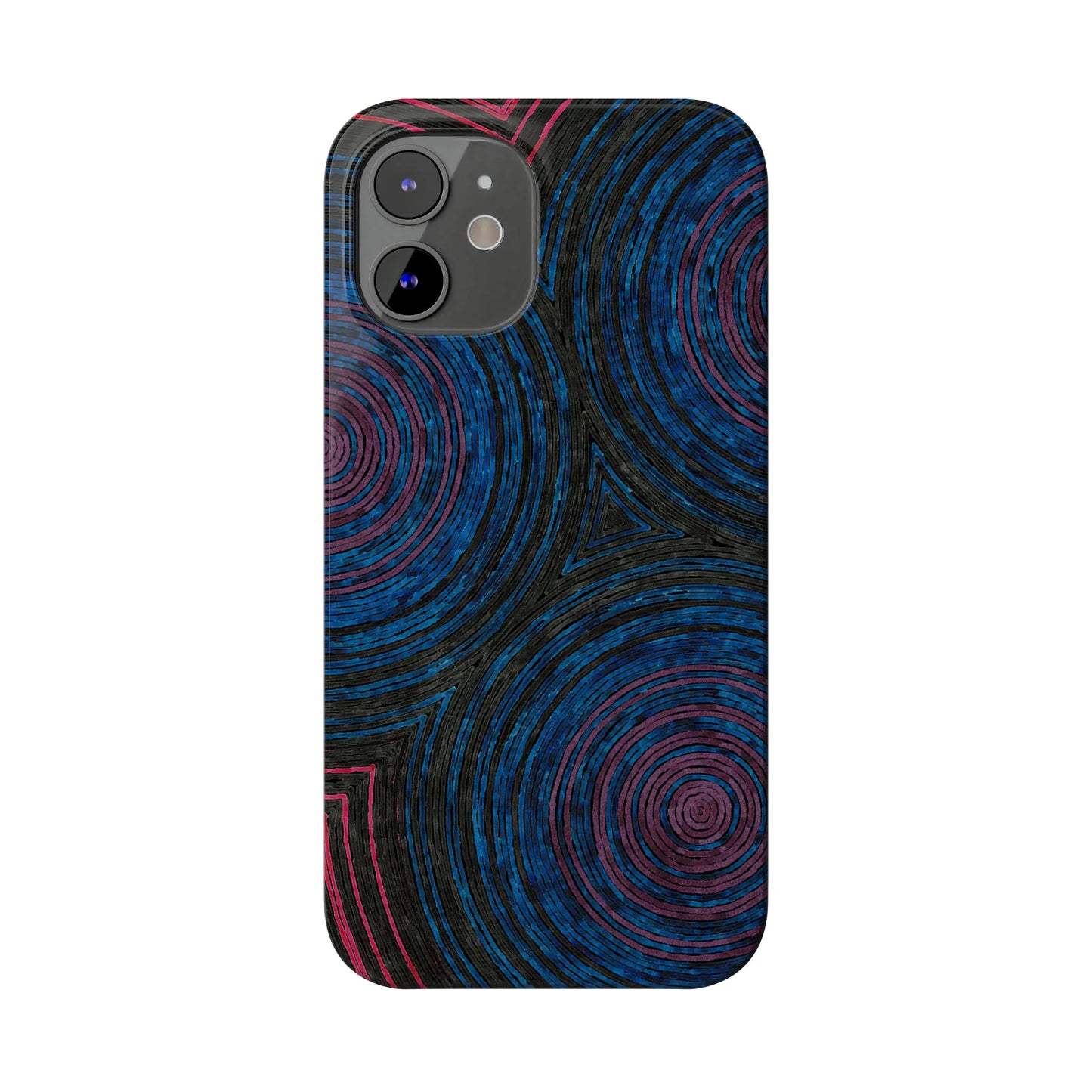 Fingerprints of the Moon Glossy Phone Case - Coldbrewart