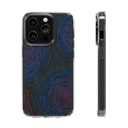 Fingerprints of the Moon Clear Phone Case - Coldbrewart