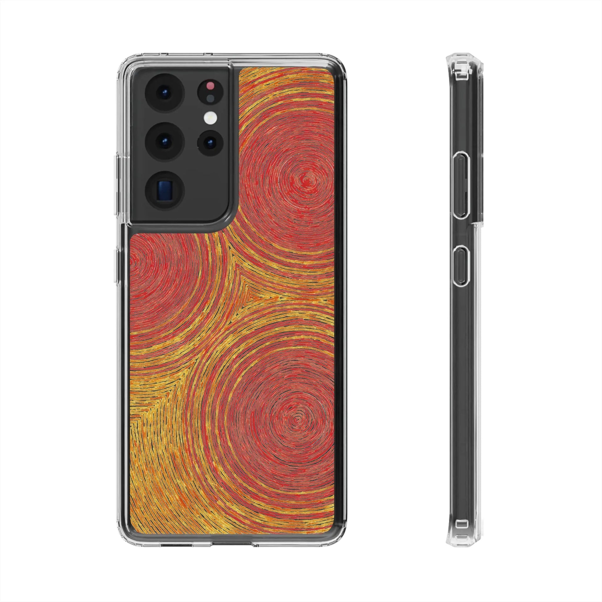 Fingerprints of the Sun Clear Phone Case - Coldbrewart