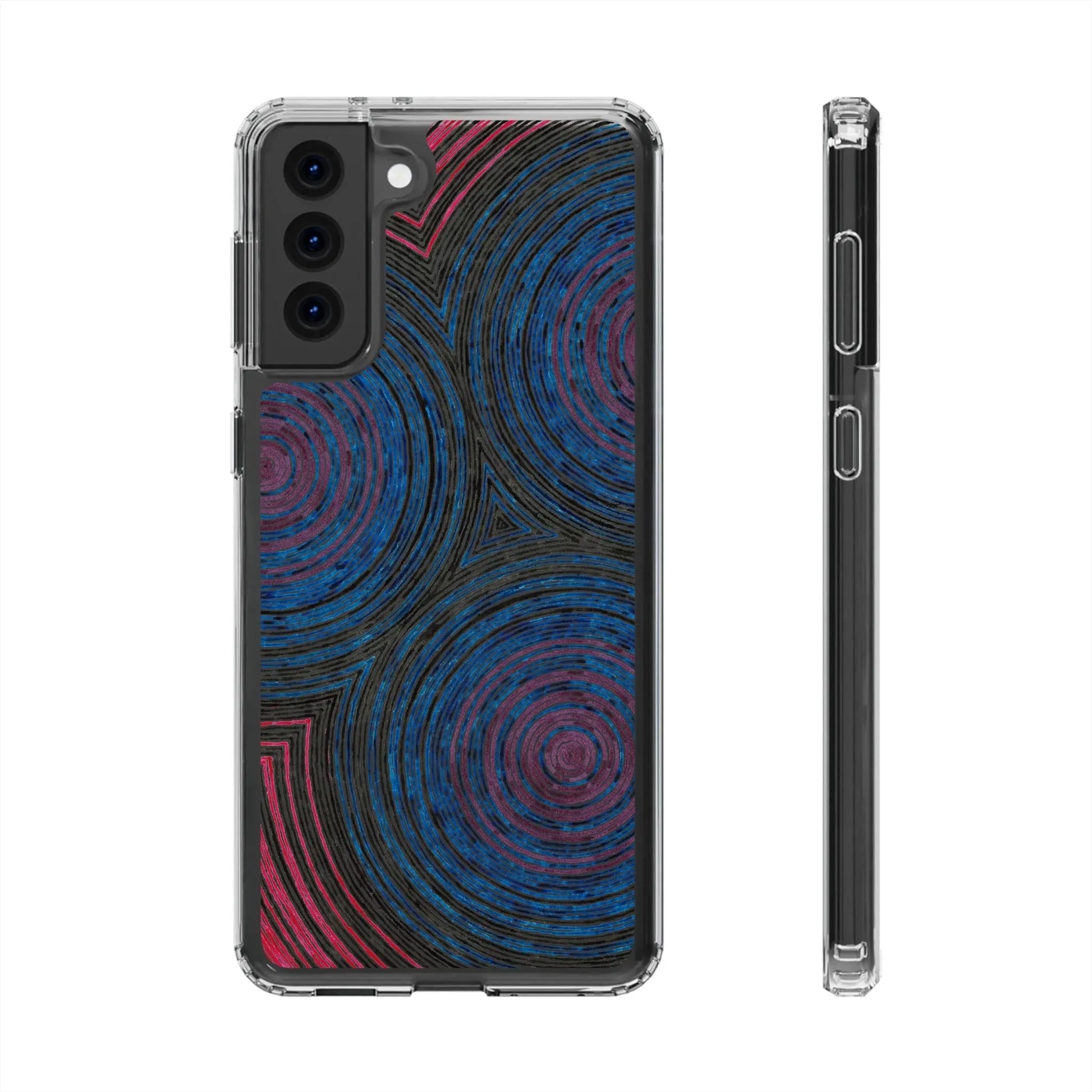 Fingerprints of the Moon Clear Phone Case Printify