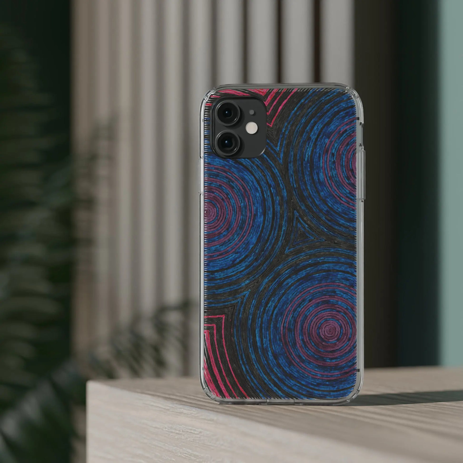 Fingerprints of the Moon Clear Phone Case Printify