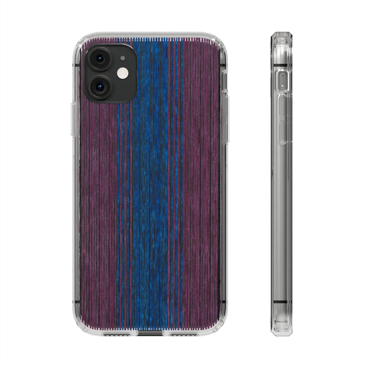 Faded Clear Phone Case Printify