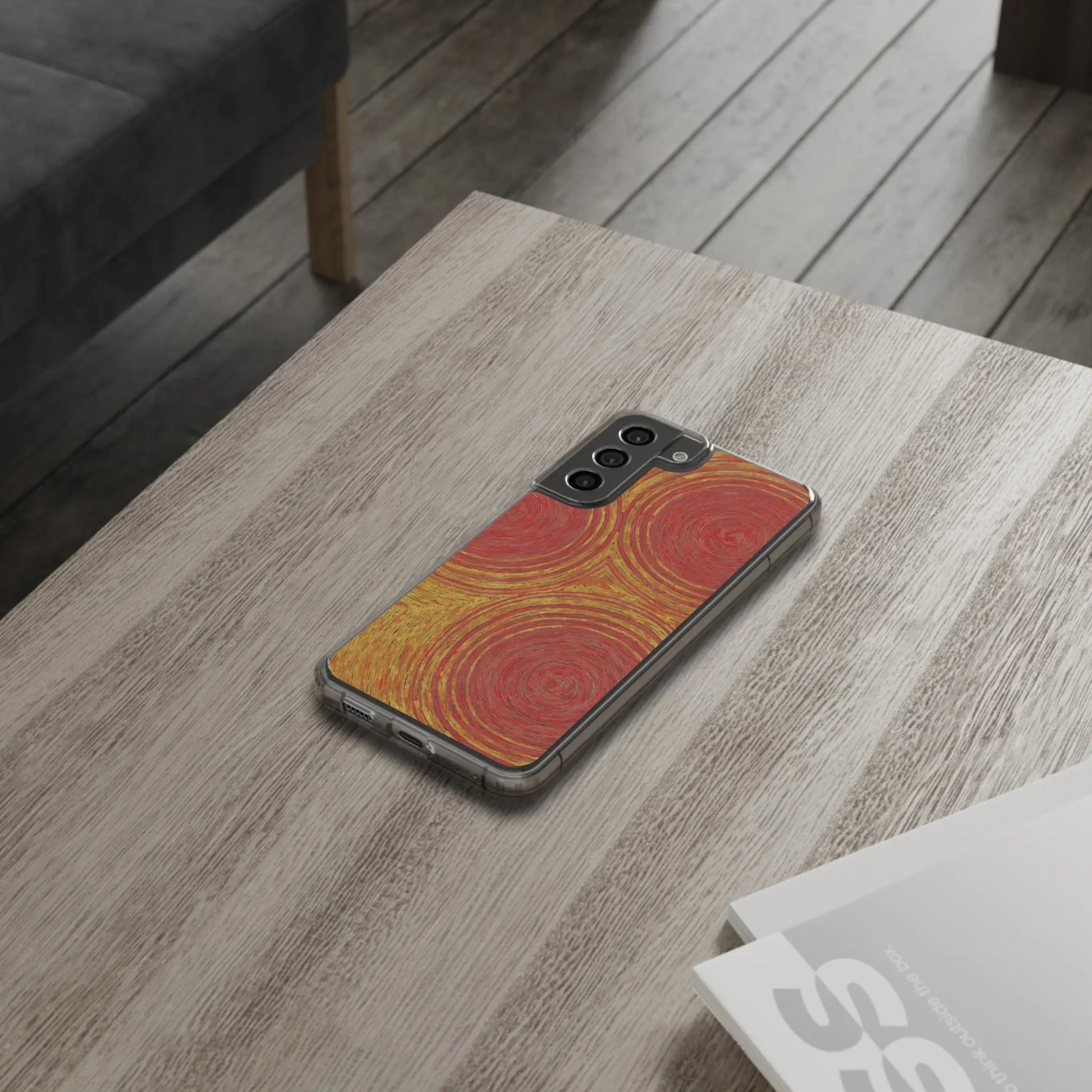 Fingerprints of the Sun Clear Phone Case - Coldbrewart