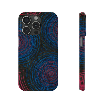 Fingerprints of the Moon Glossy Phone Case - Coldbrewart