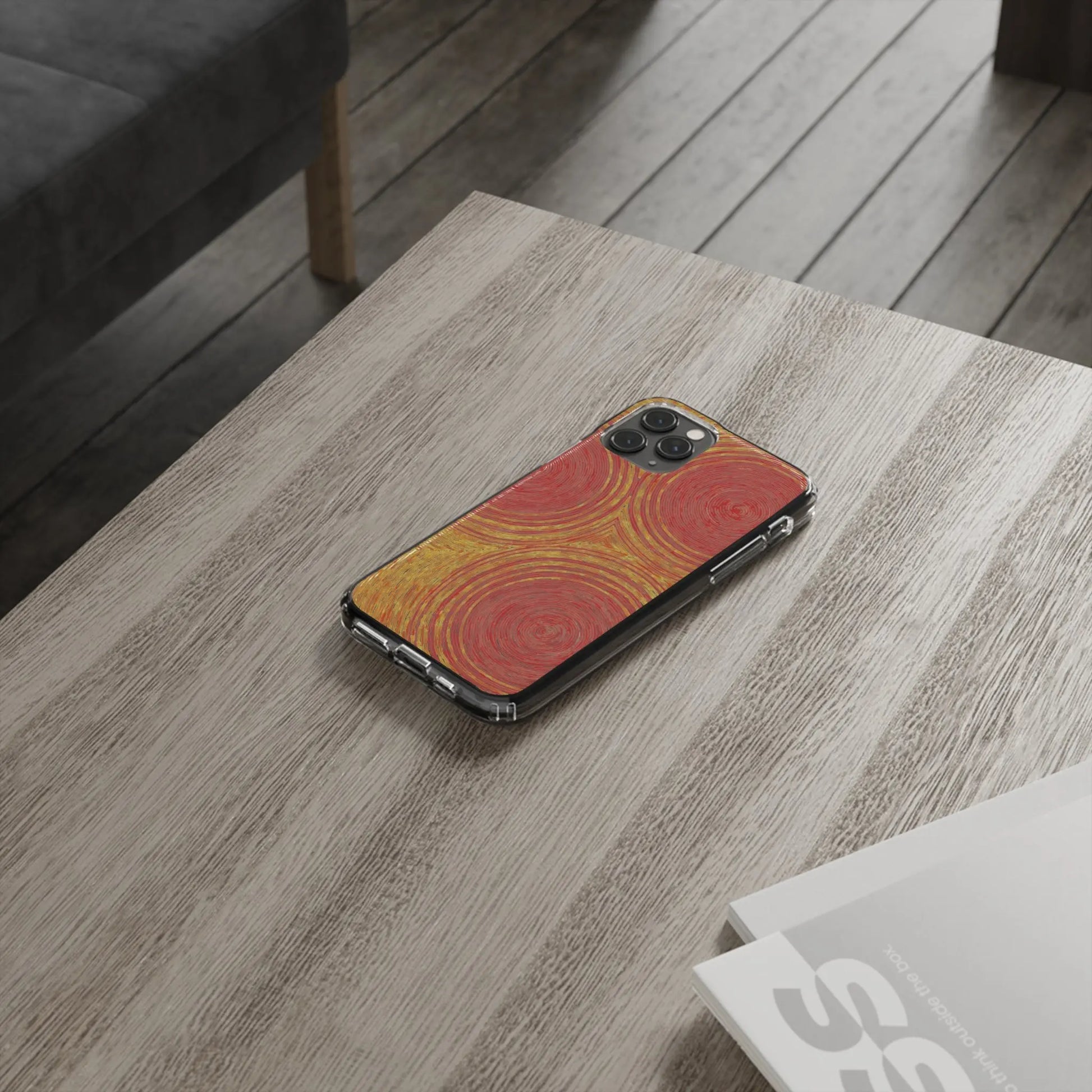 Fingerprints of the Sun Clear Phone Case - Coldbrewart