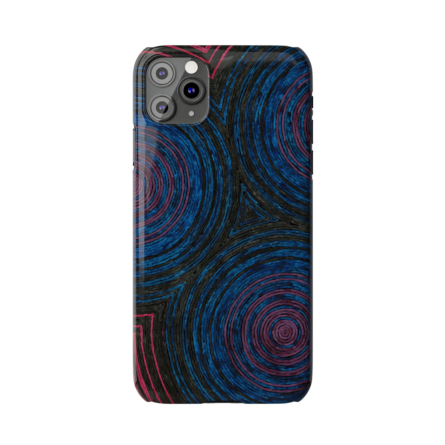 Fingerprints of the Moon Glossy Phone Case - Coldbrewart