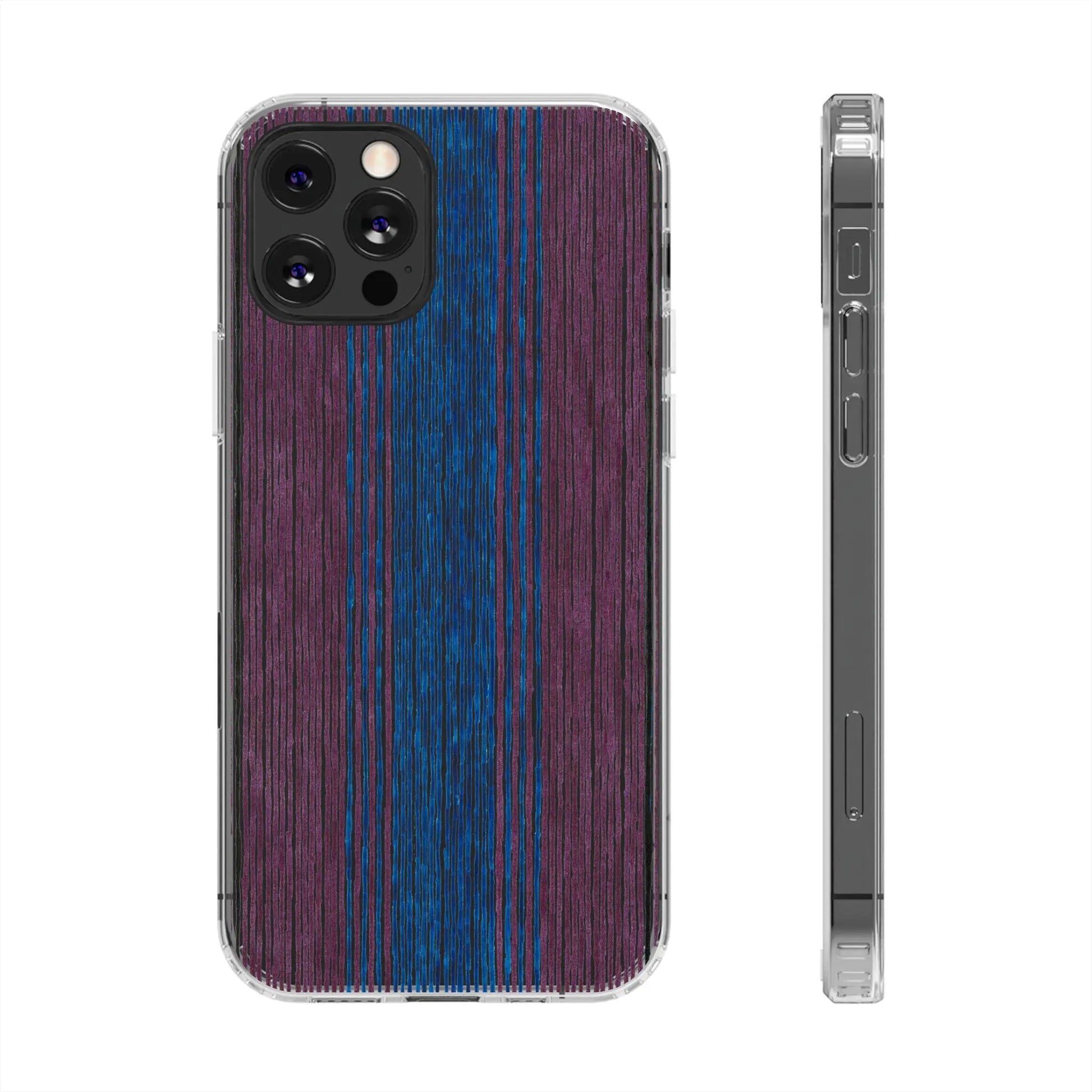 Faded Clear Phone Case Printify