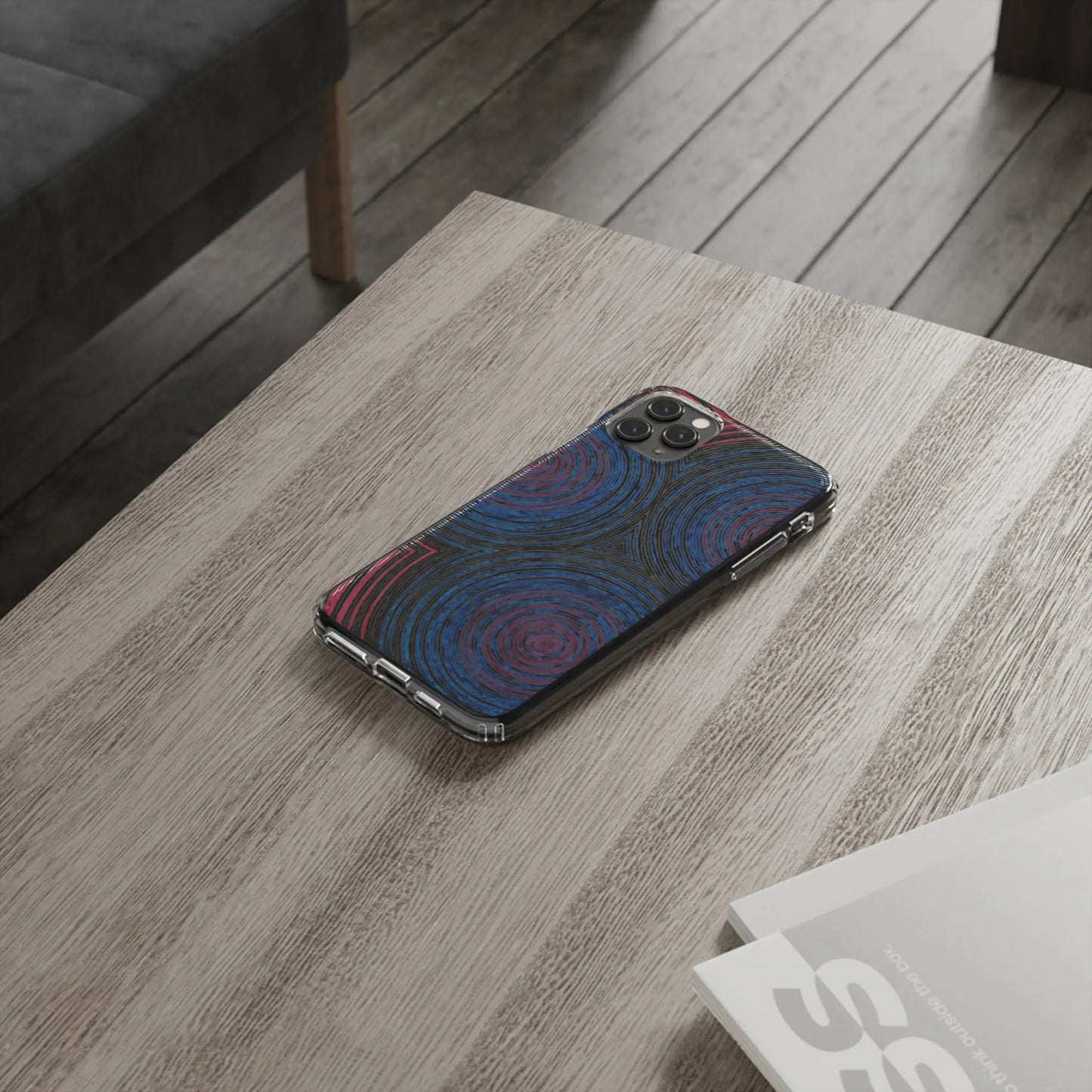 Fingerprints of the Moon Clear Phone Case Printify