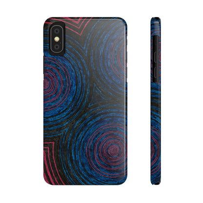 Fingerprints of the Moon Glossy Phone Case - Coldbrewart