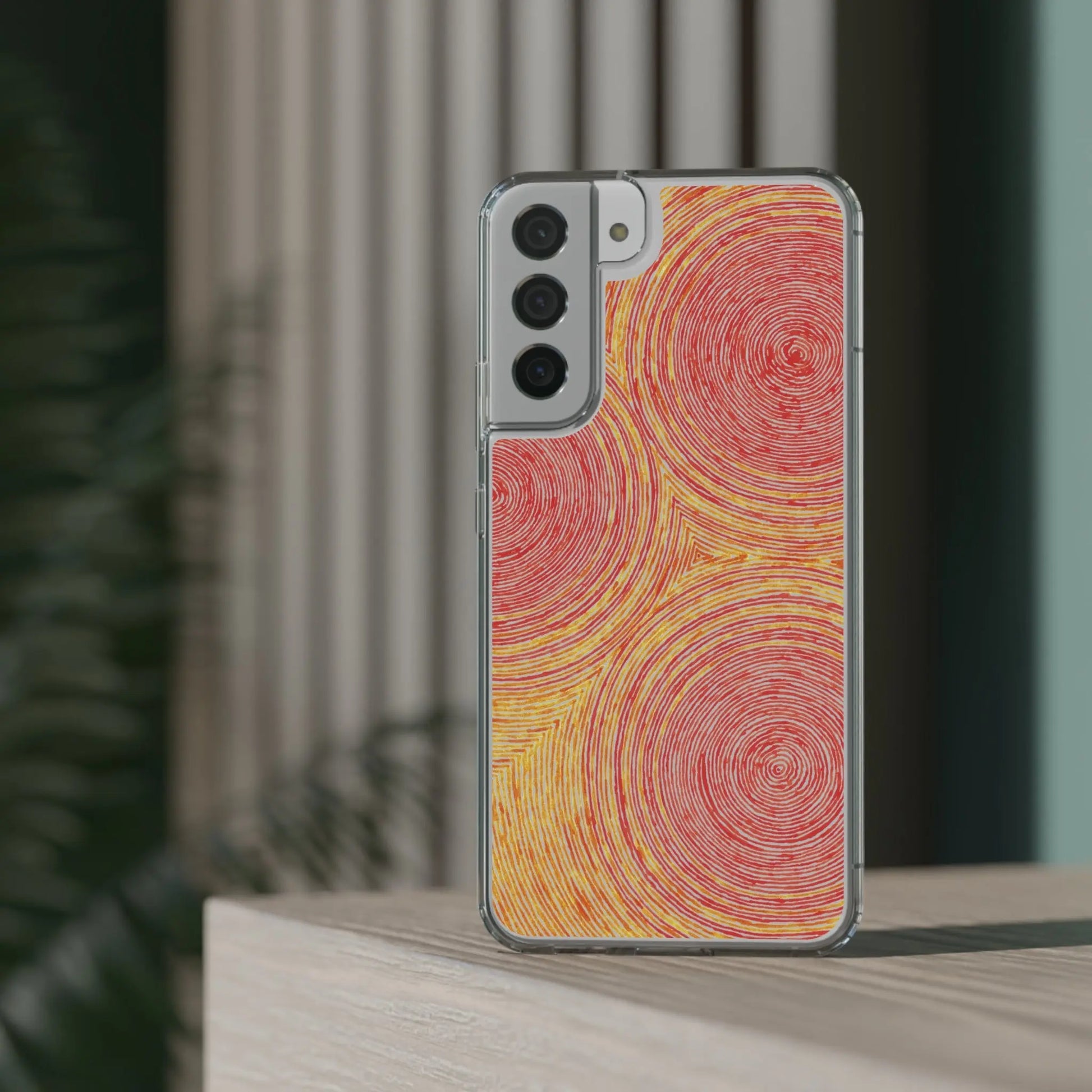 Fingerprints of the Sun Clear Phone Case - Coldbrewart