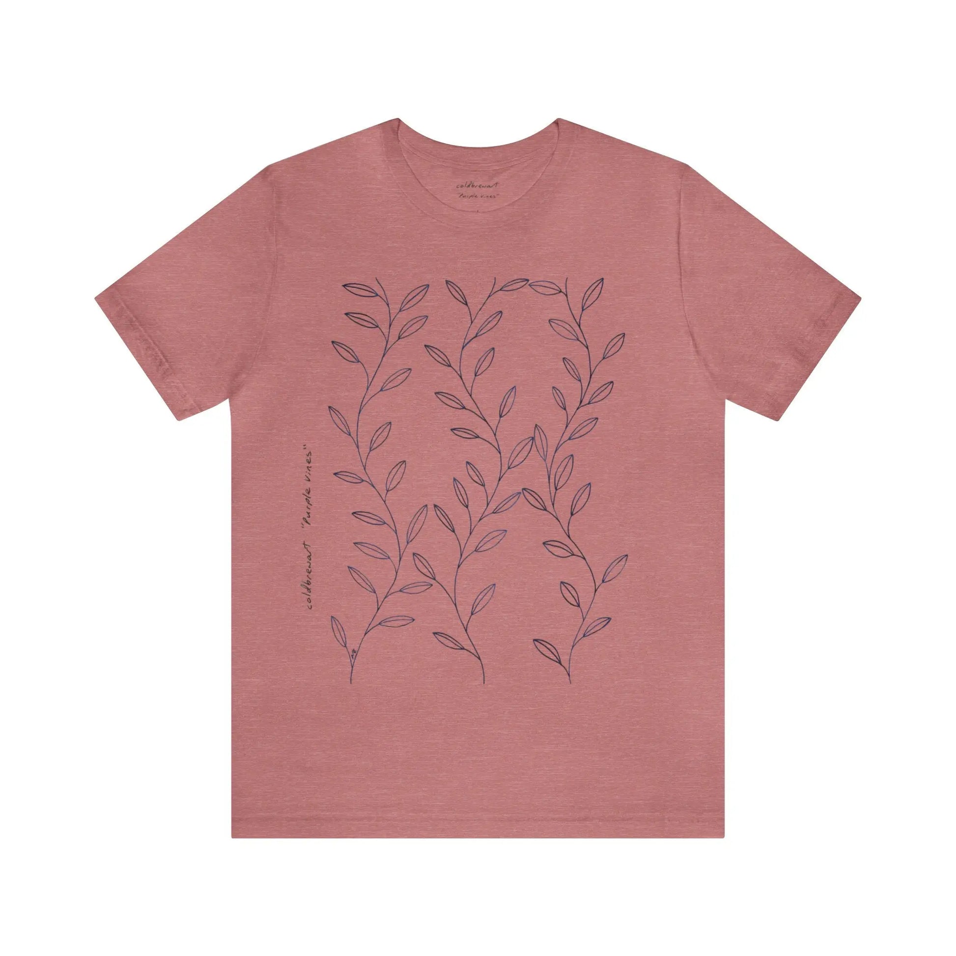 Purple Vines Unisex Cotton Shirt Printify