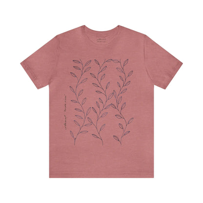 Purple Vines Unisex Cotton Shirt Printify