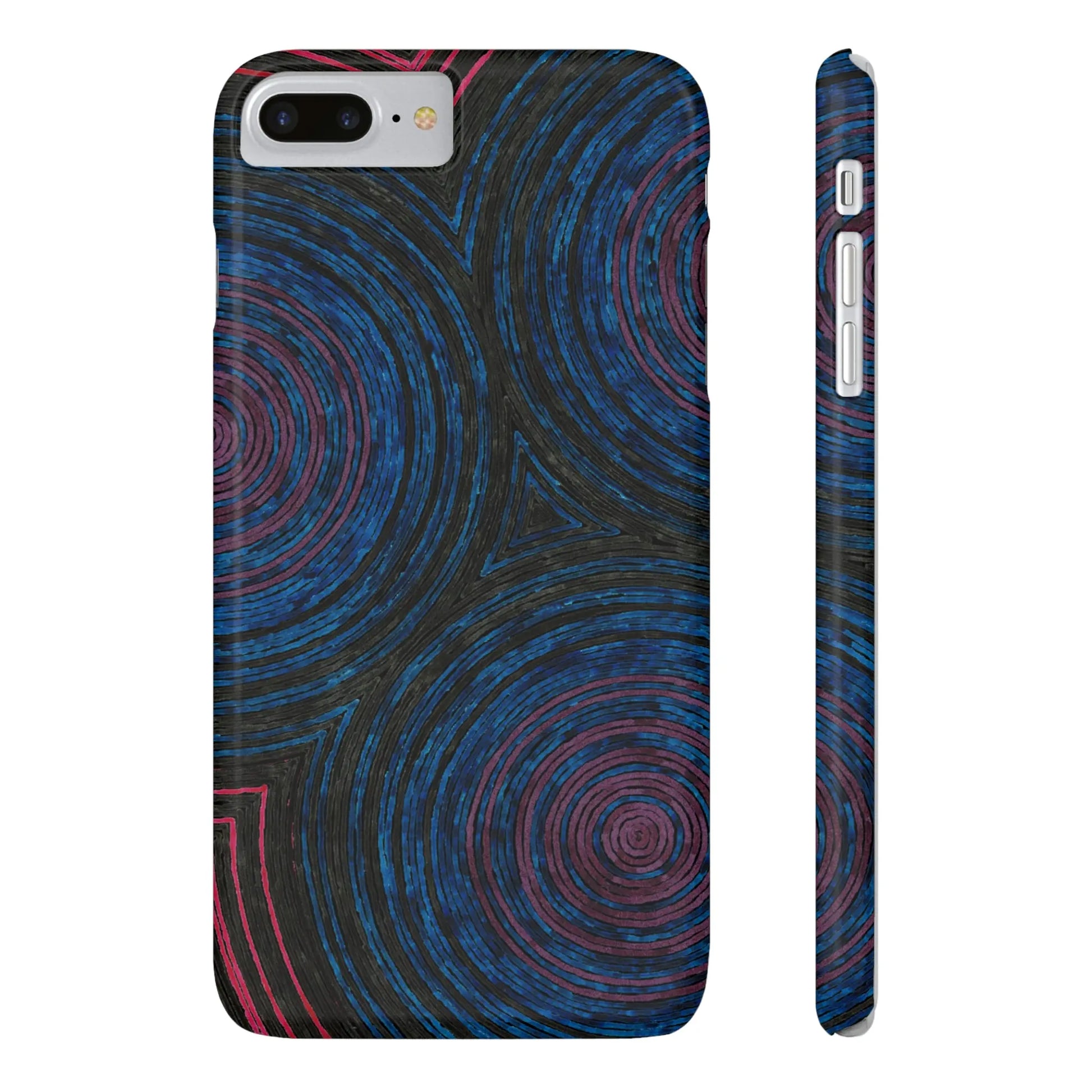 Fingerprints of the Moon Glossy Phone Case - Coldbrewart