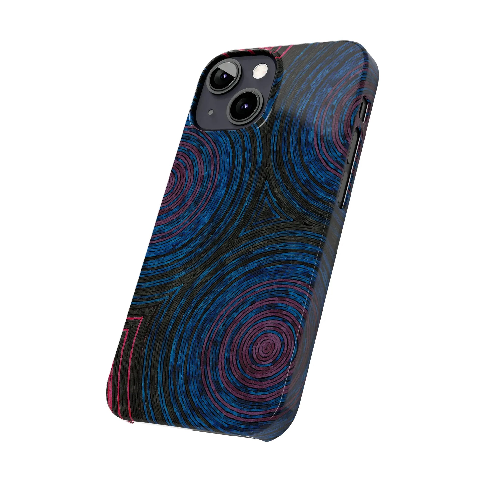 Fingerprints of the Moon Glossy Phone Case - Coldbrewart