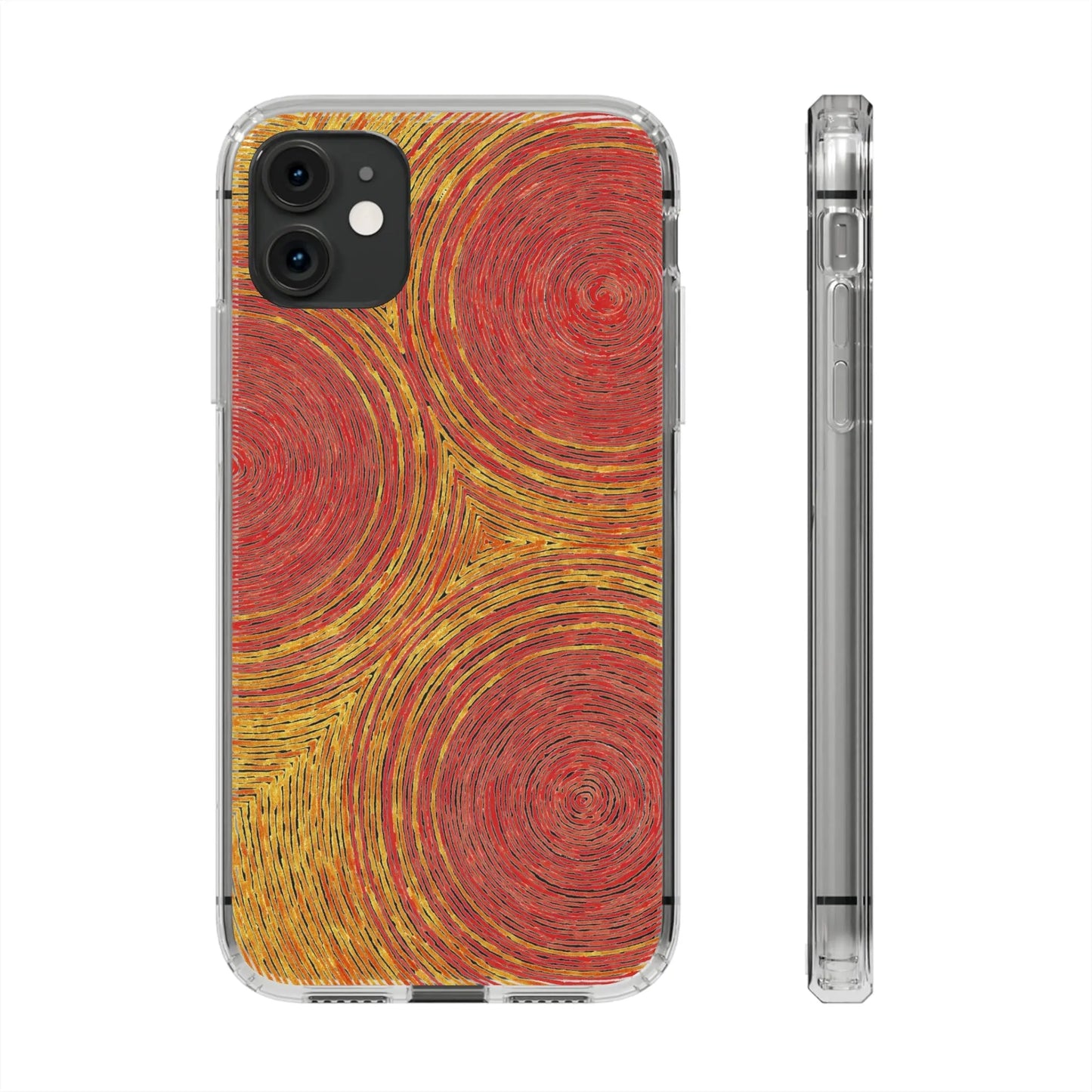 Fingerprints of the Sun Clear Phone Case - Coldbrewart