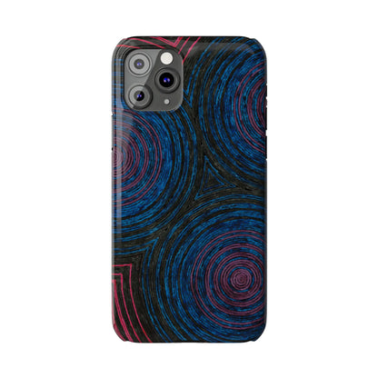 Fingerprints of the Moon Glossy Phone Case - Coldbrewart