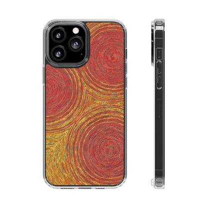 Fingerprints of the Sun Clear Phone Case - Coldbrewart