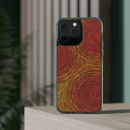 Fingerprints of the Sun Clear Phone Case - Coldbrewart