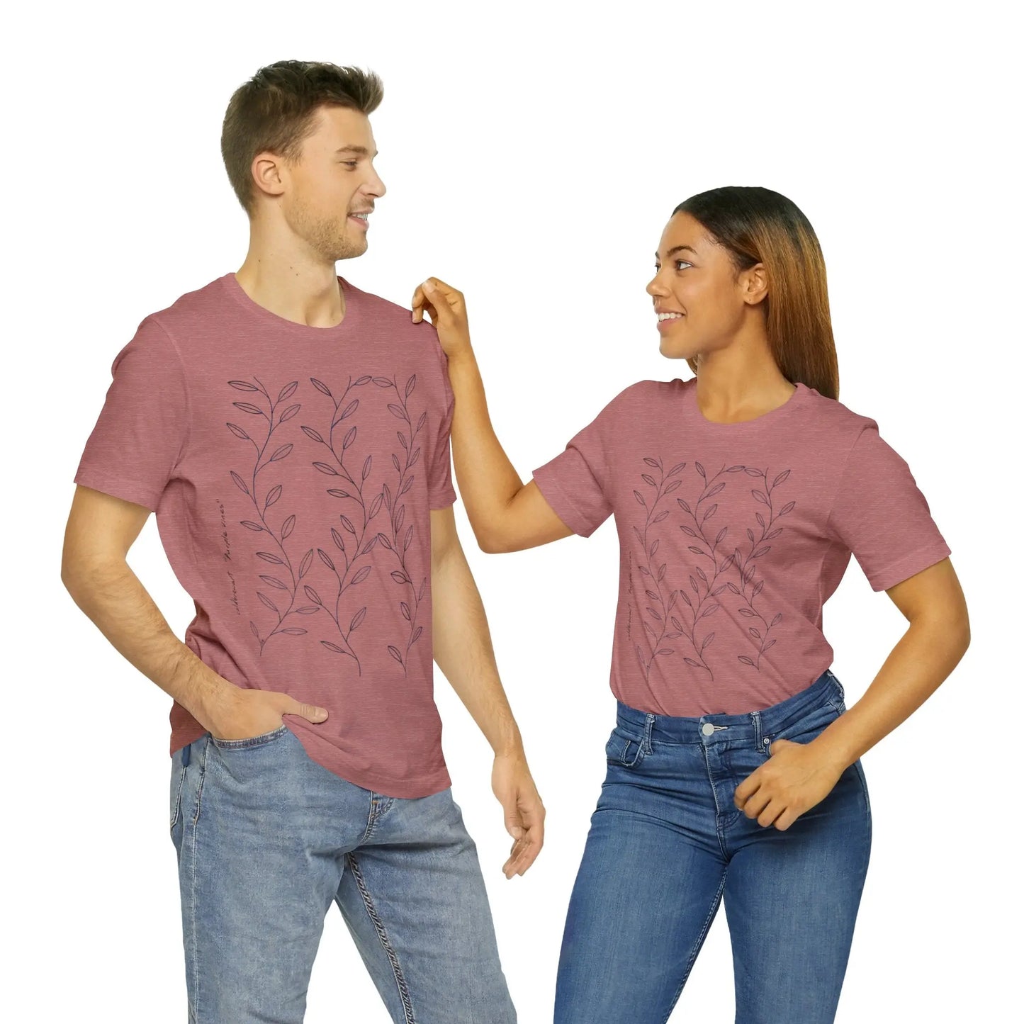 Purple Vines Unisex Cotton Shirt Printify