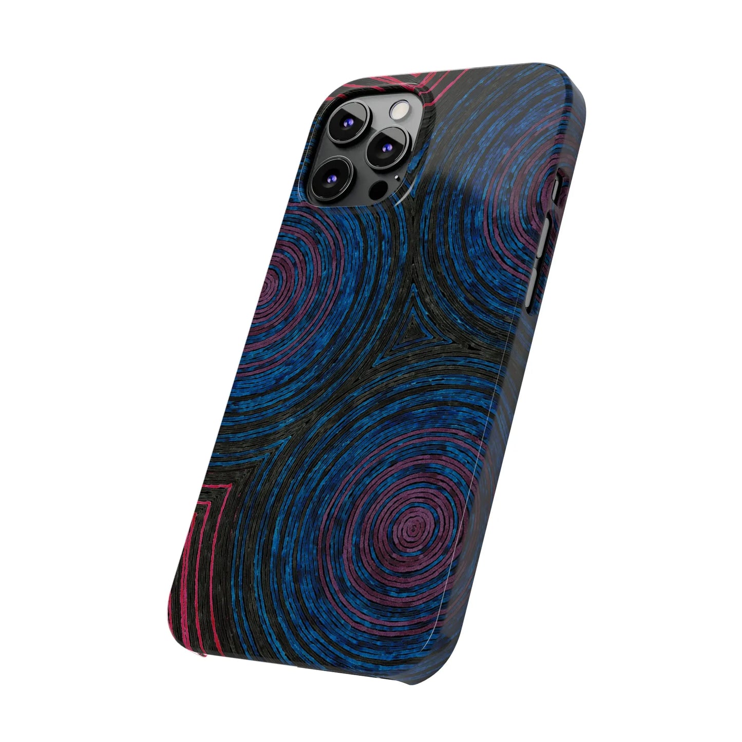 Fingerprints of the Moon Glossy Phone Case - Coldbrewart