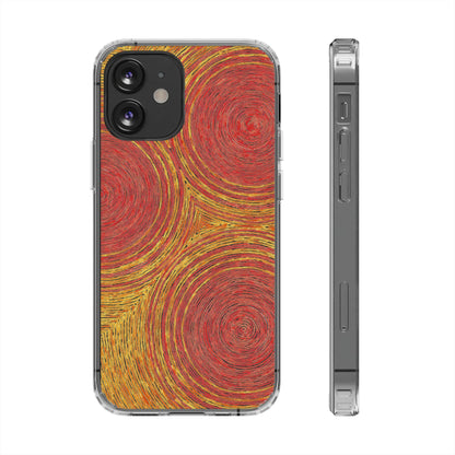 Fingerprints of the Sun Clear Phone Case - Coldbrewart