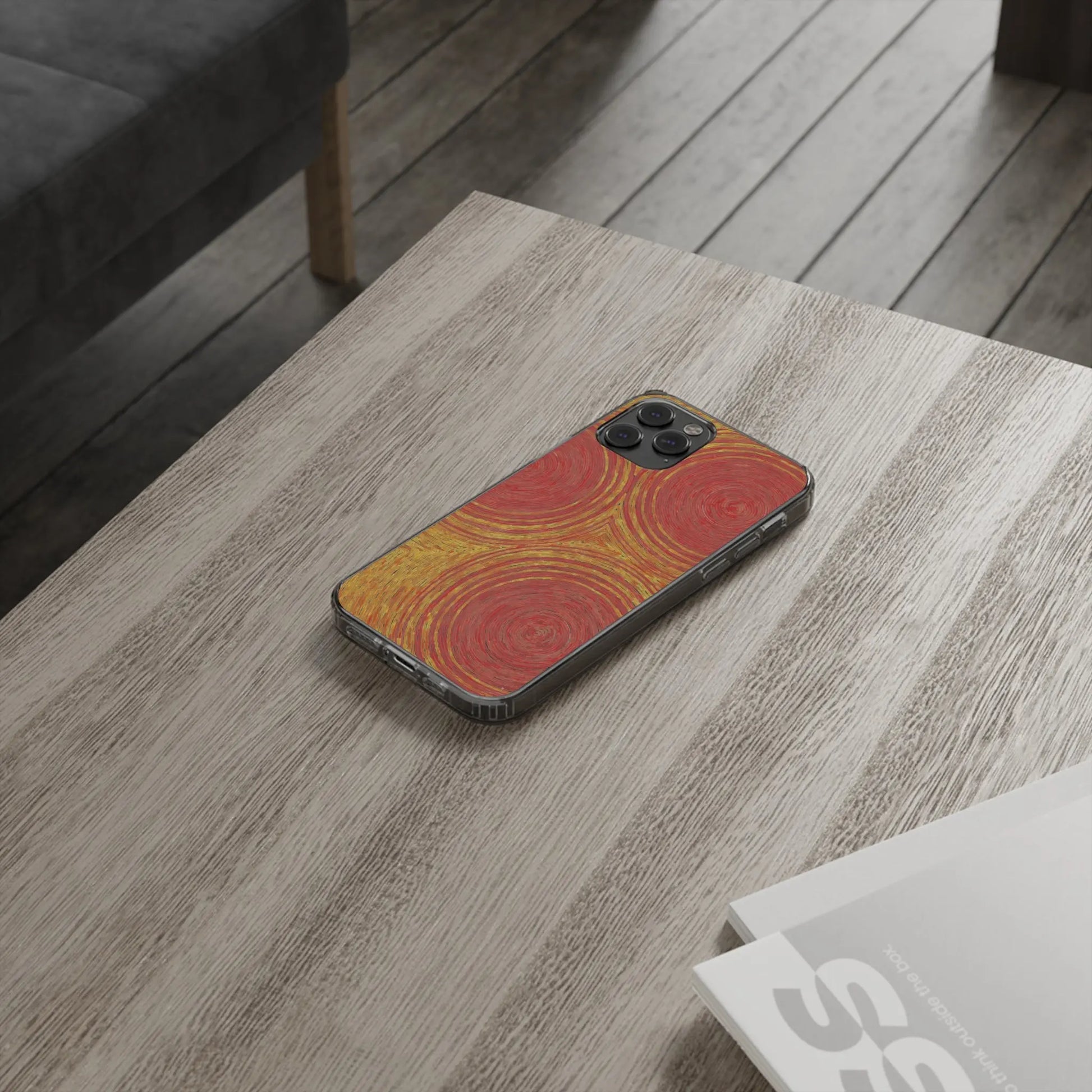 Fingerprints of the Sun Clear Phone Case - Coldbrewart