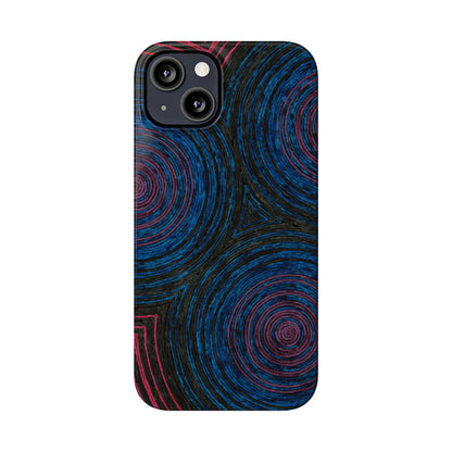 Fingerprints of the Moon Glossy Phone Case - Coldbrewart