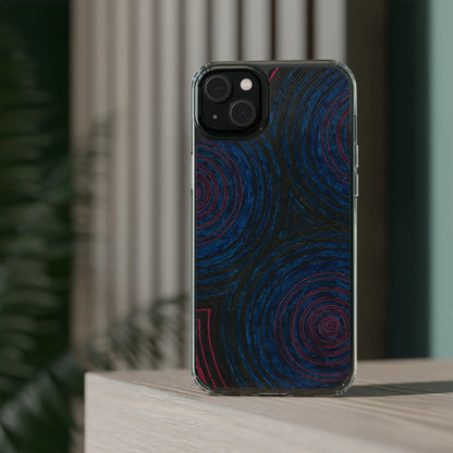 Fingerprints of the Moon Clear Phone Case Printify