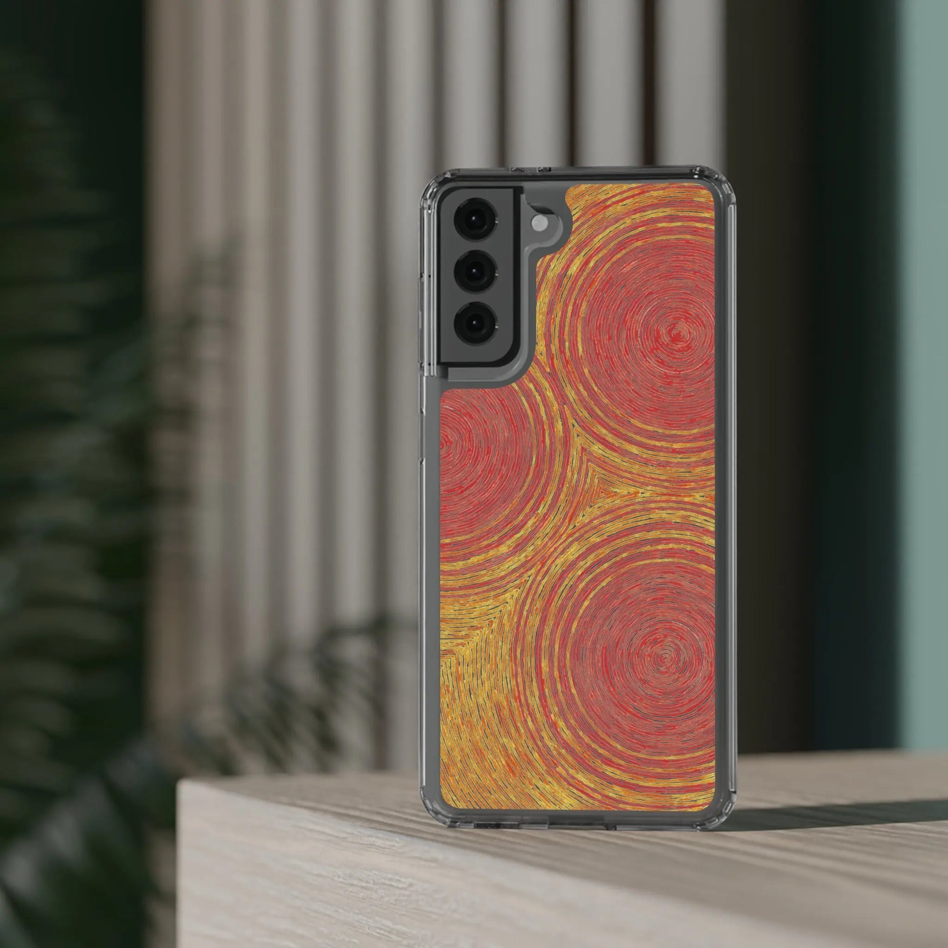 Fingerprints of the Sun Clear Phone Case - Coldbrewart