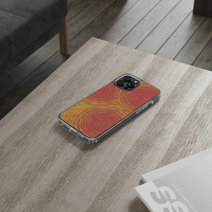 Fingerprints of the Sun Clear Phone Case - Coldbrewart