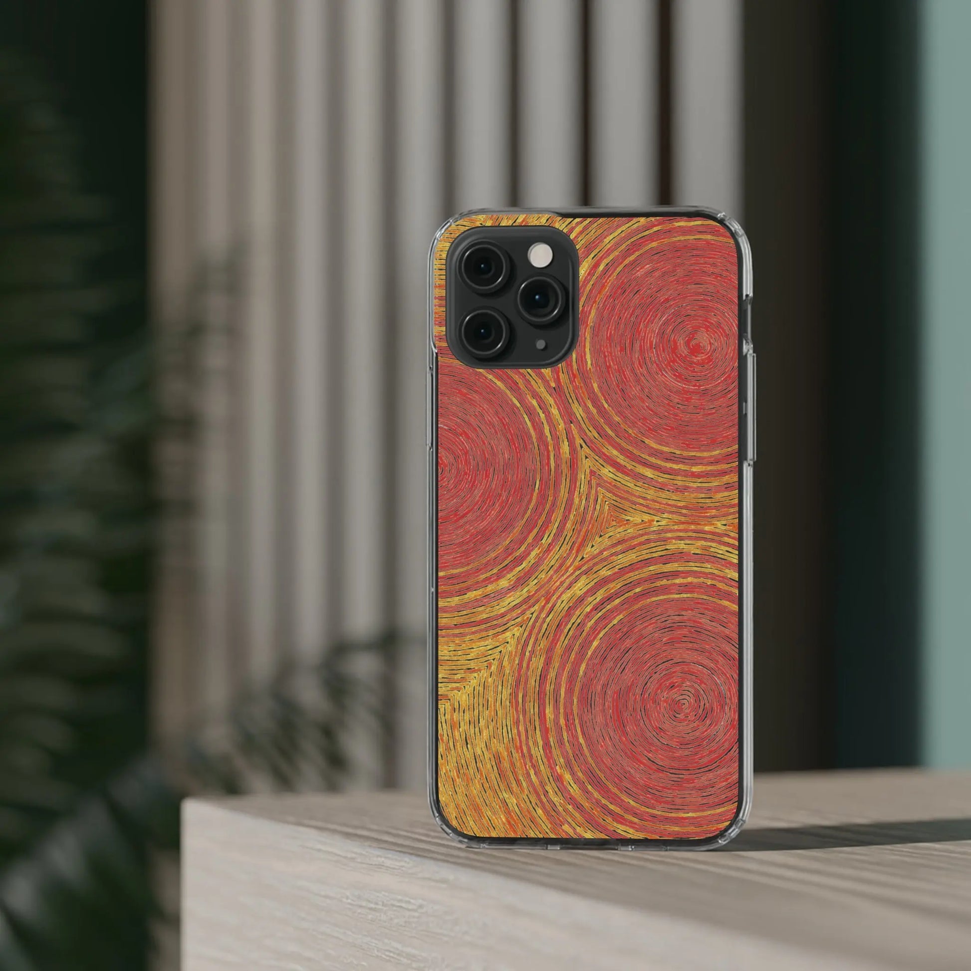 Fingerprints of the Sun Clear Phone Case - Coldbrewart