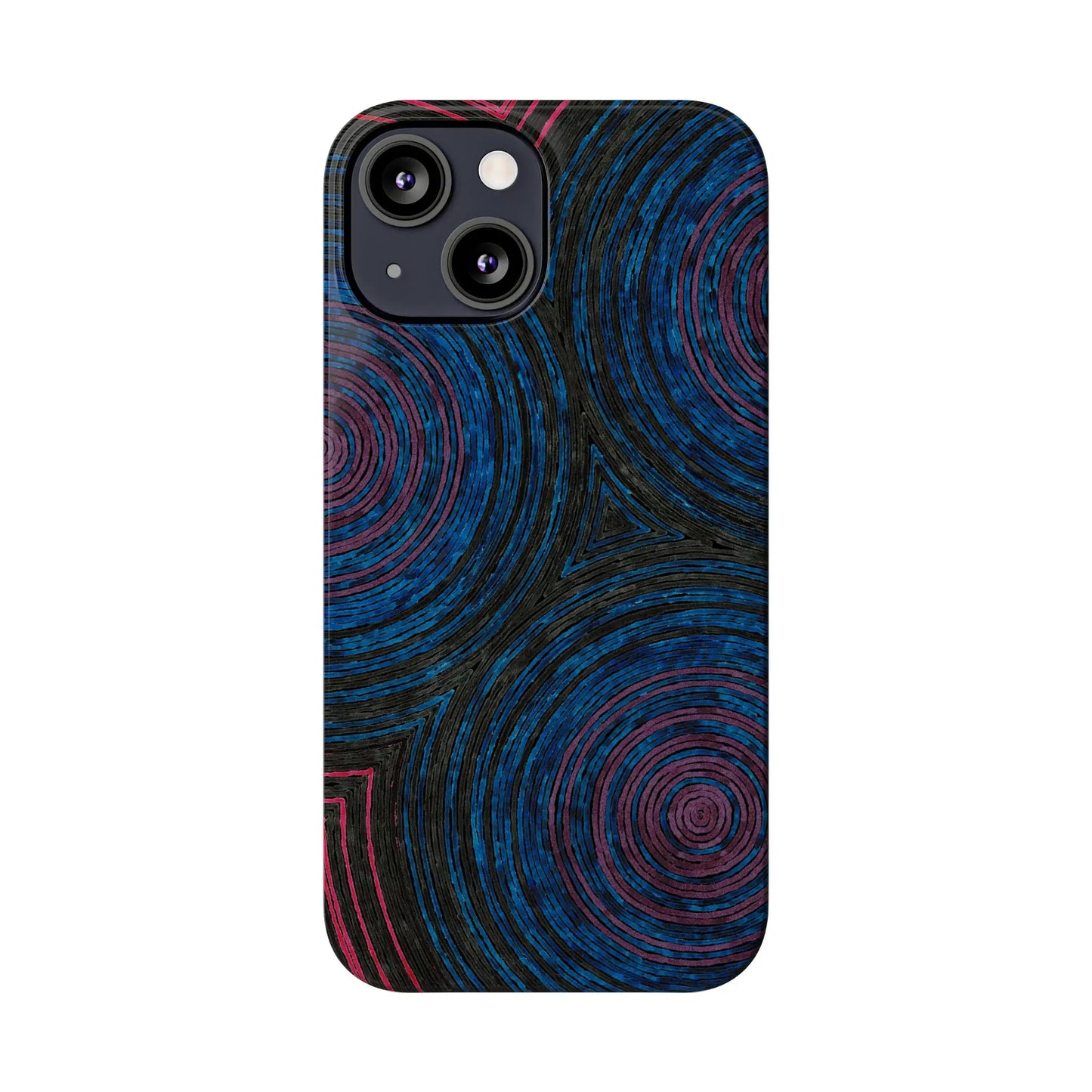 Fingerprints of the Moon Glossy Phone Case - Coldbrewart