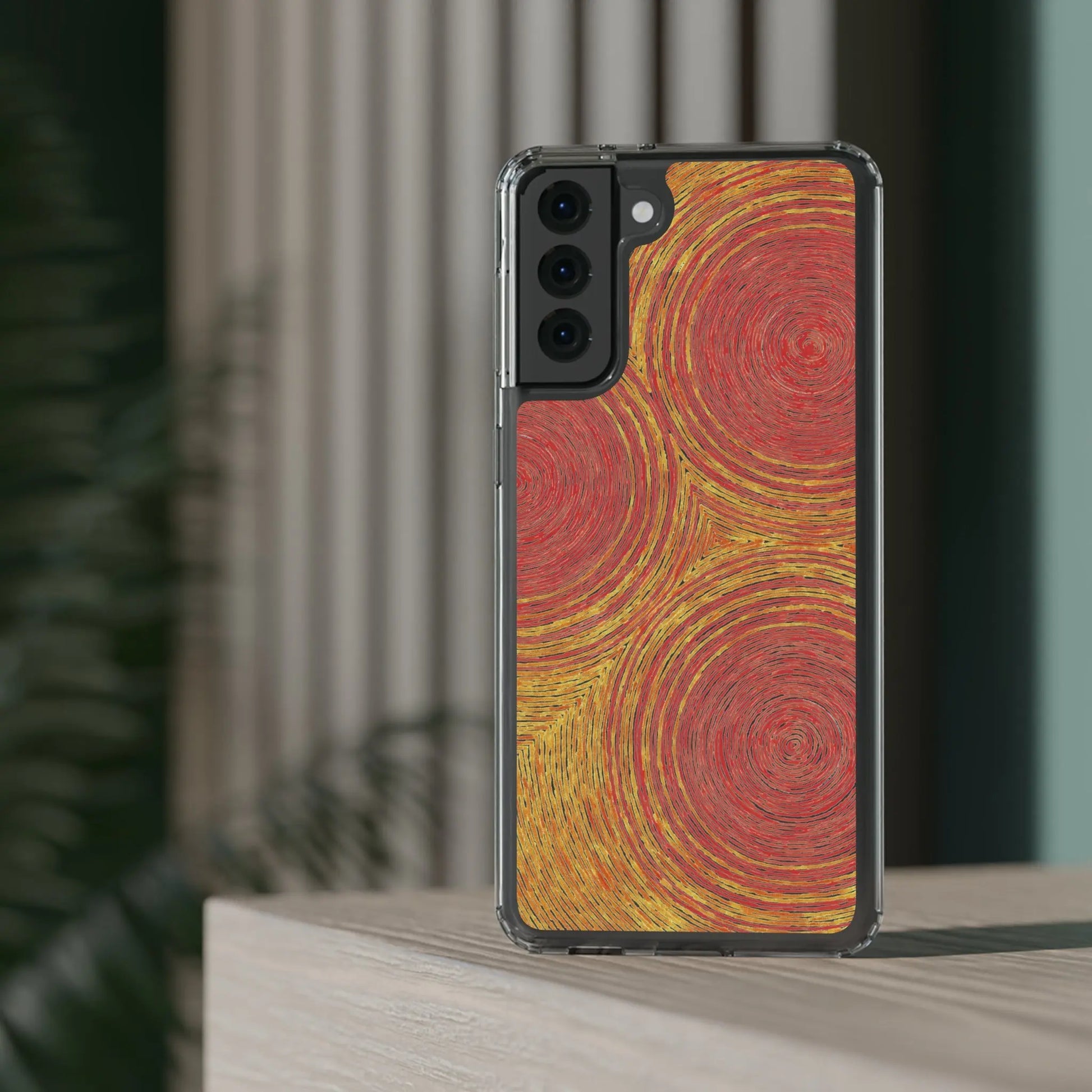 Fingerprints of the Sun Clear Phone Case - Coldbrewart