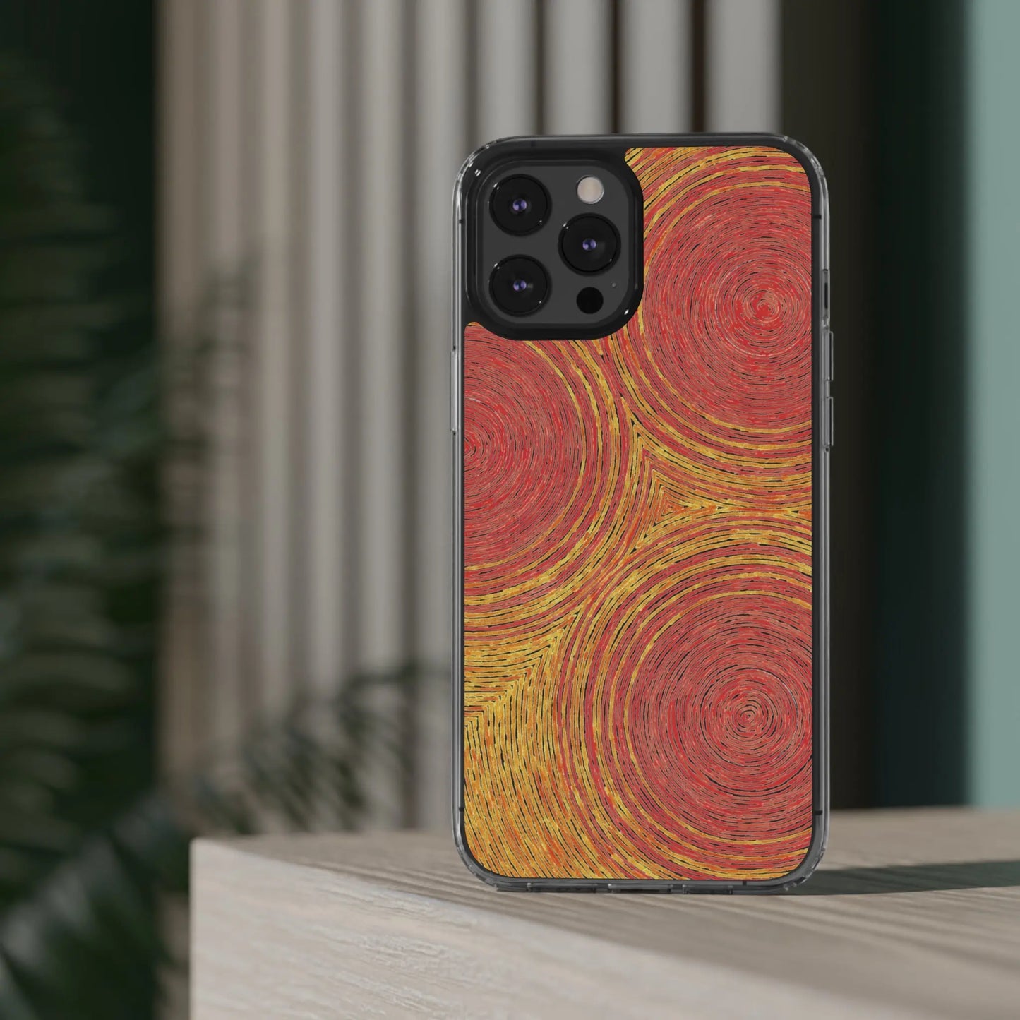 Fingerprints of the Sun Clear Phone Case - Coldbrewart