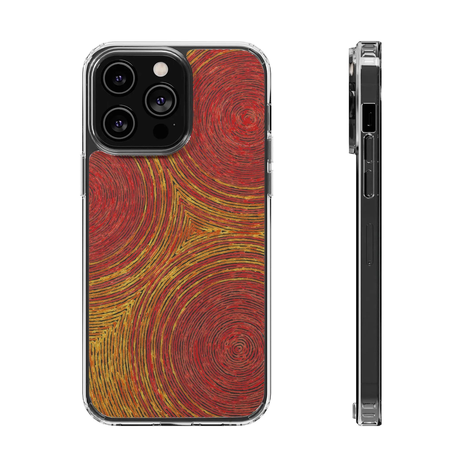 Fingerprints of the Sun Clear Phone Case - Coldbrewart