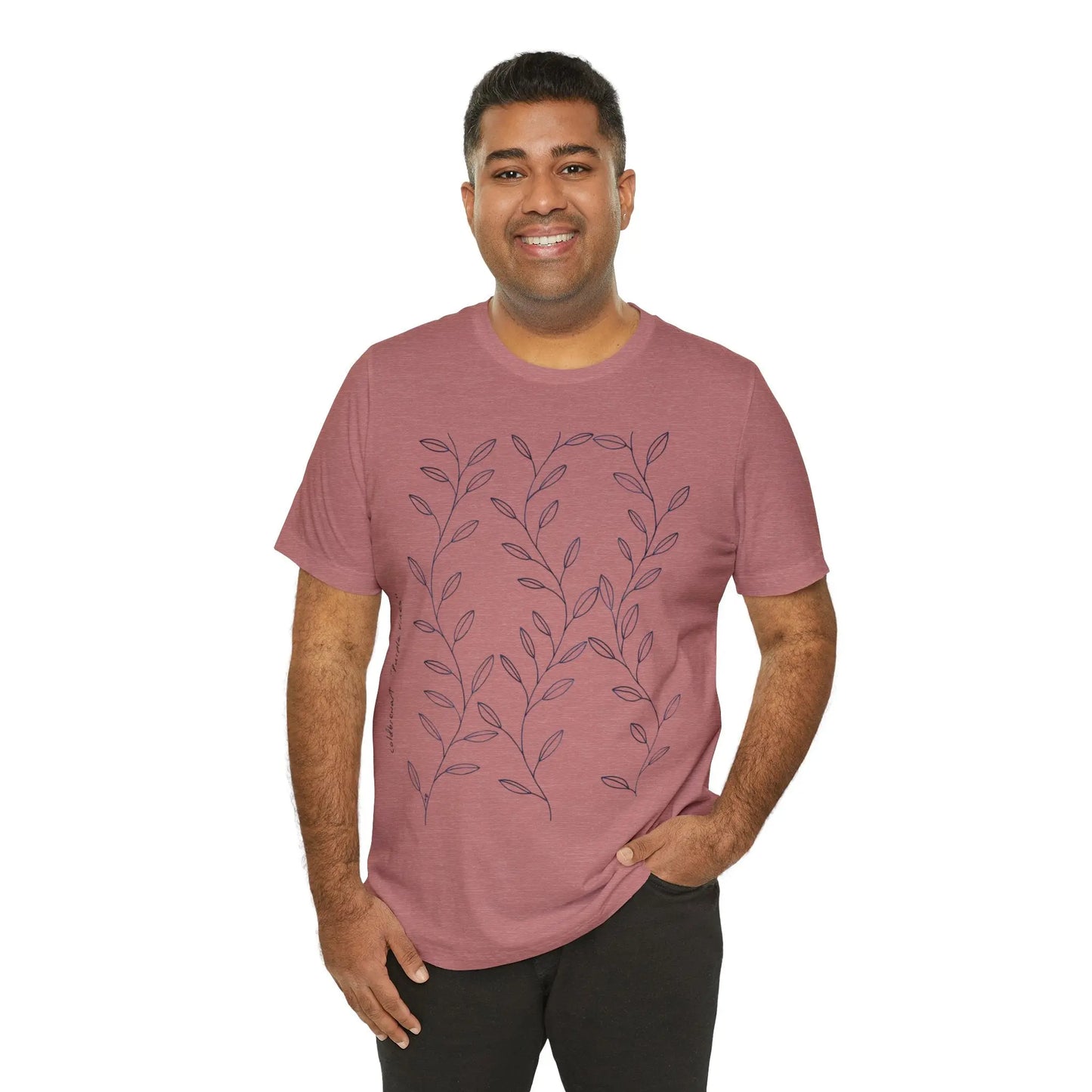 Purple Vines Unisex Cotton Shirt Printify