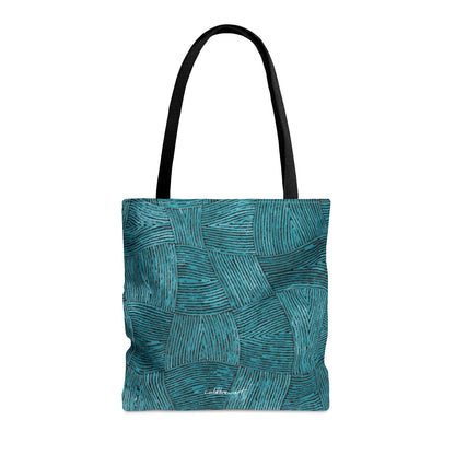 Weaves in Blue Tote Bag Printify