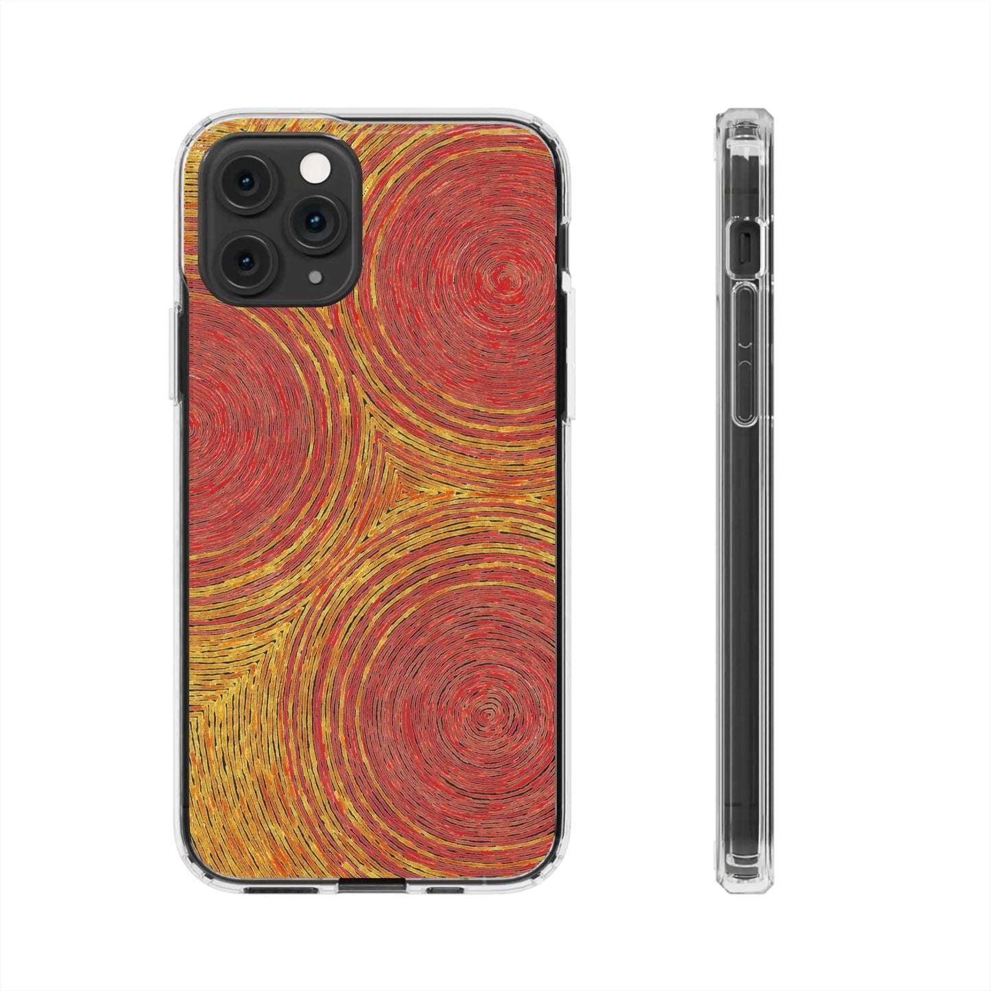 Fingerprints of the Sun Clear Phone Case - Coldbrewart