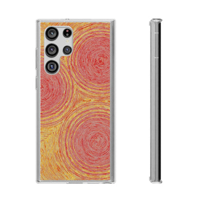 Fingerprints of the Sun Clear Phone Case - Coldbrewart