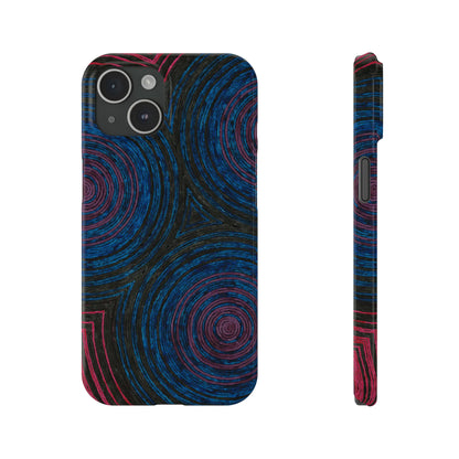 Fingerprints of the Moon Glossy Phone Case - Coldbrewart