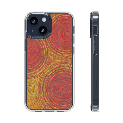 Fingerprints of the Sun Clear Phone Case - Coldbrewart