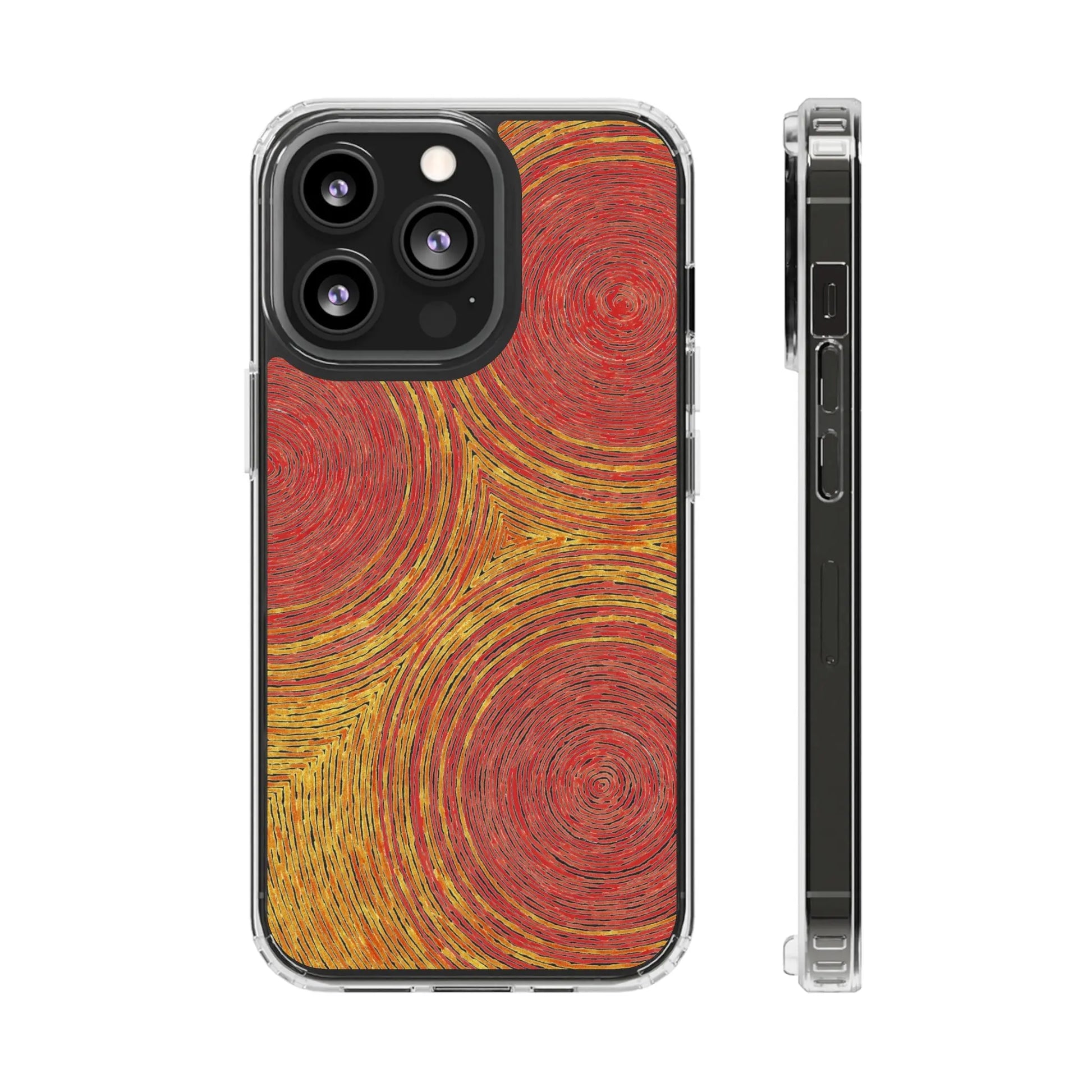 Fingerprints of the Sun Clear Phone Case - Coldbrewart