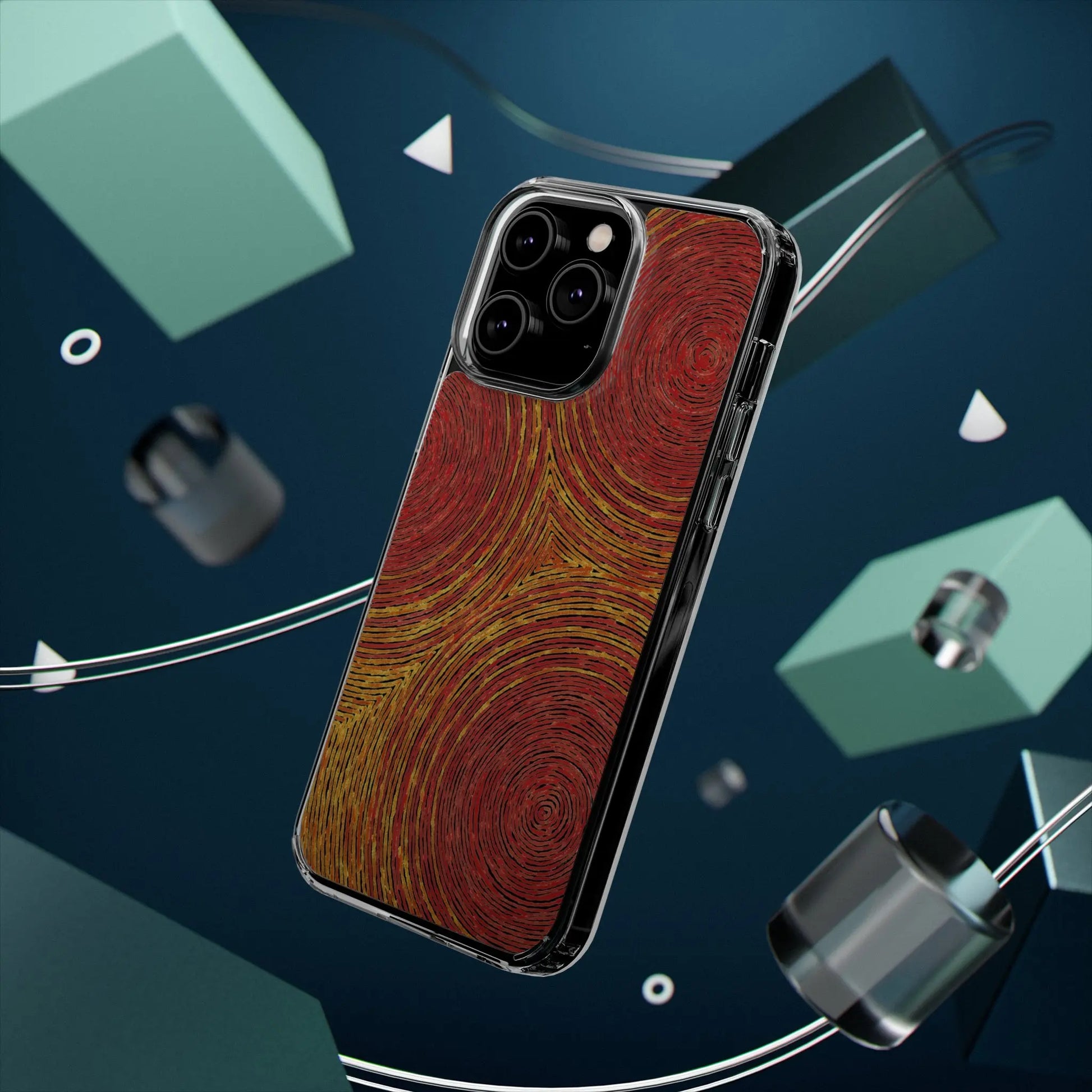 Fingerprints of the Sun Clear Phone Case - Coldbrewart