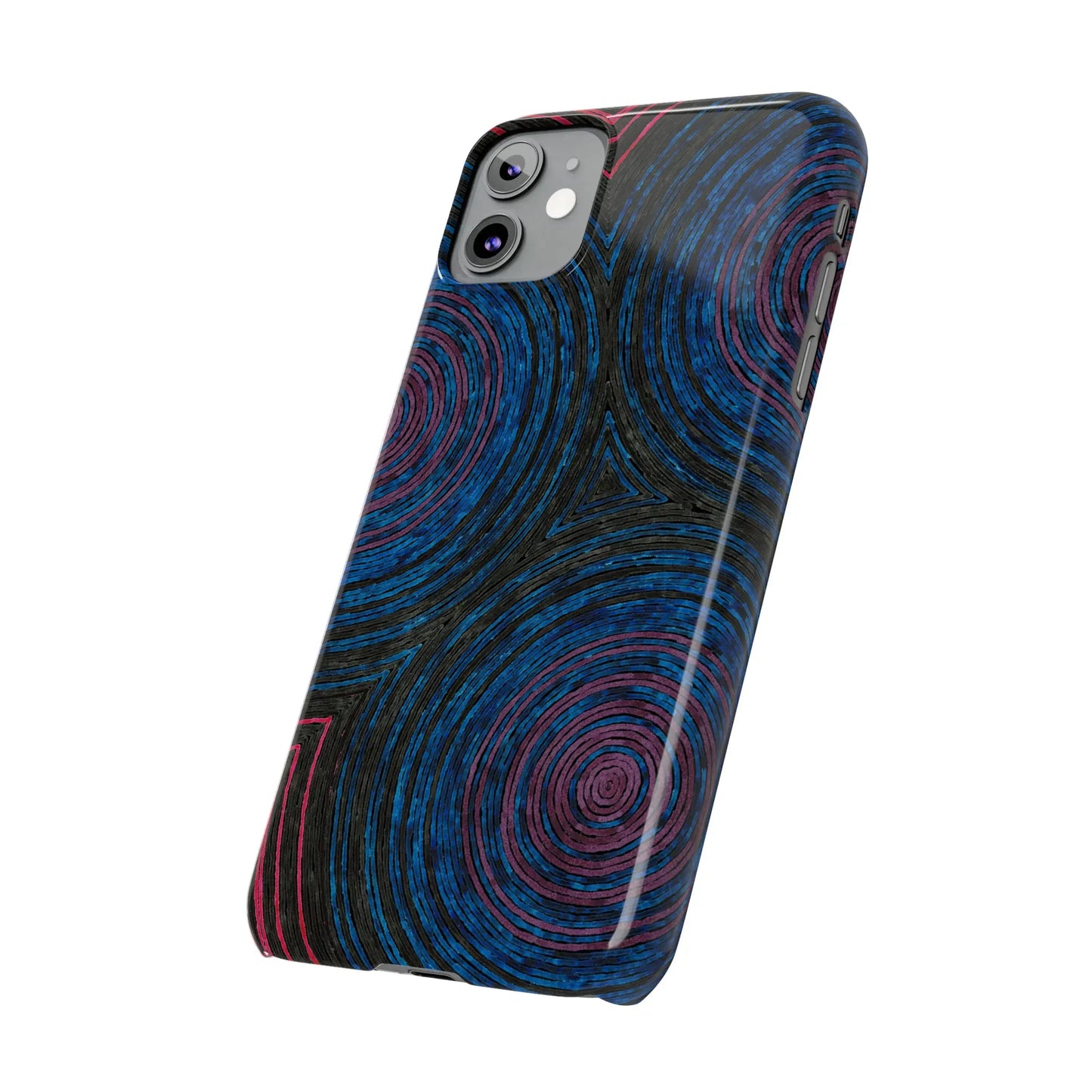 Fingerprints of the Moon Glossy Phone Case - Coldbrewart