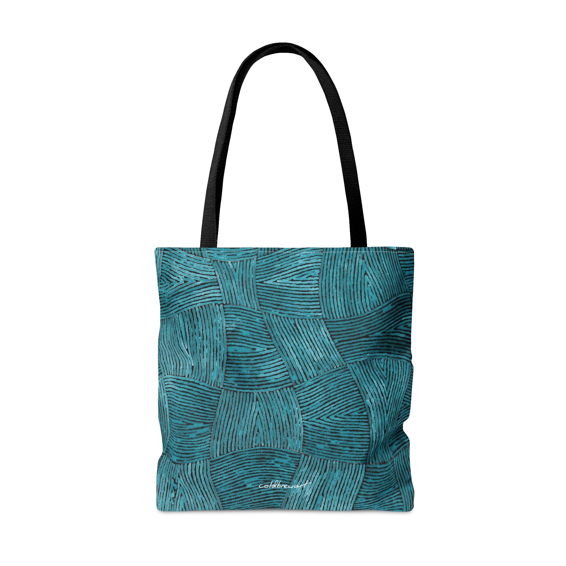 Weaves in Blue Tote Bag Printify