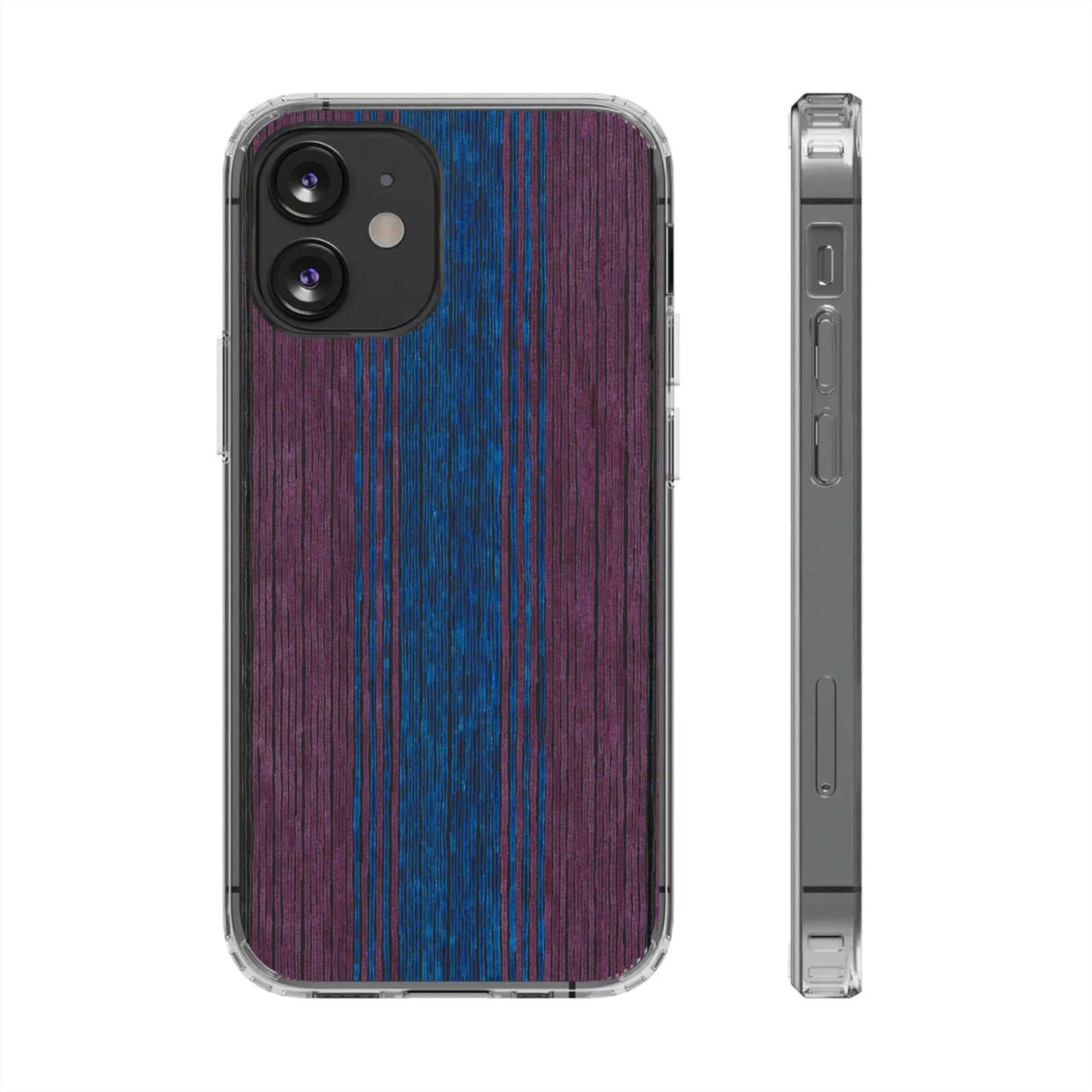 Faded Clear Phone Case Printify