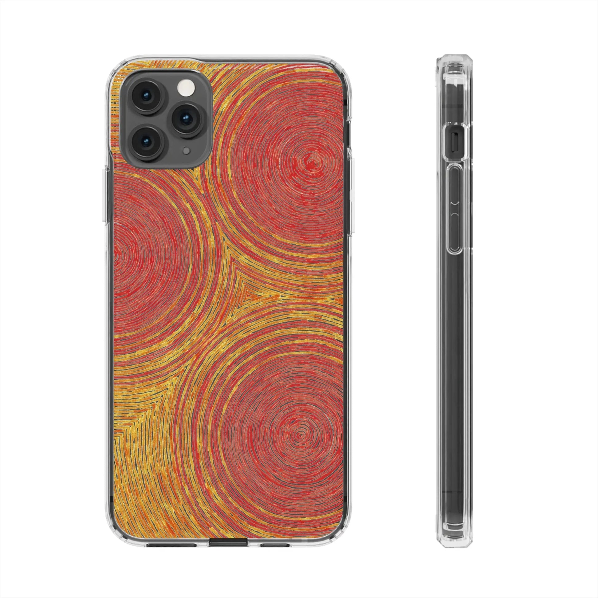 Fingerprints of the Sun Clear Phone Case - Coldbrewart