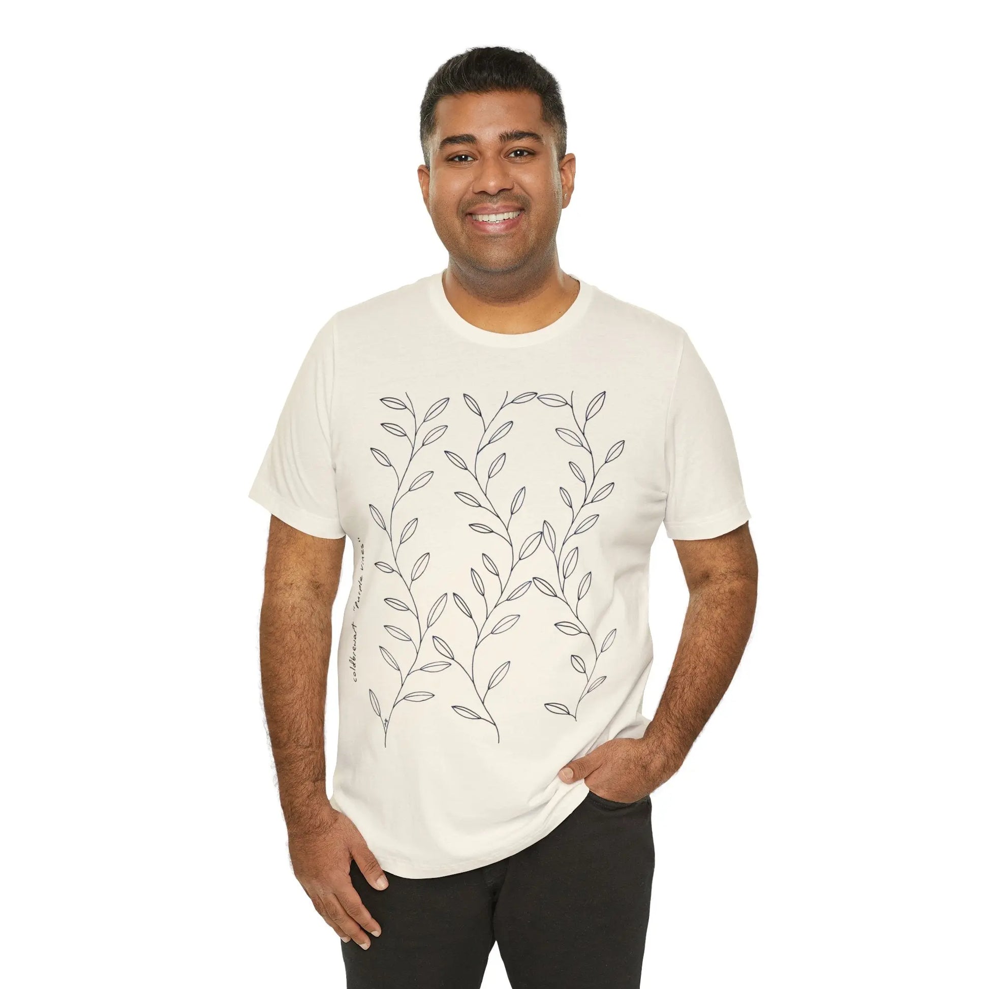 Purple Vines Unisex Cotton Shirt Printify