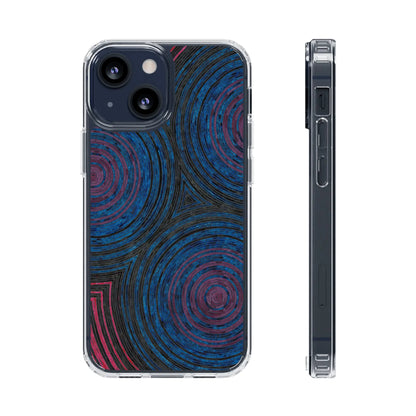 Fingerprints of the Moon Clear Phone Case Printify