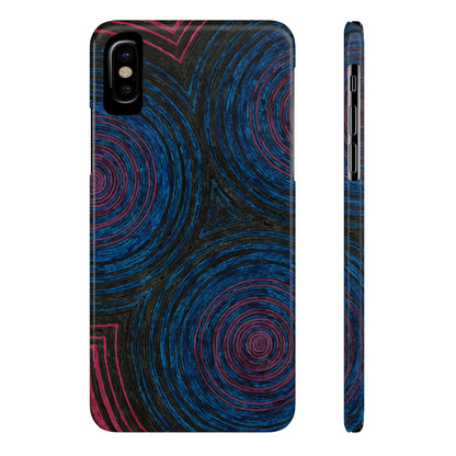 Fingerprints of the Moon Glossy Phone Case - Coldbrewart